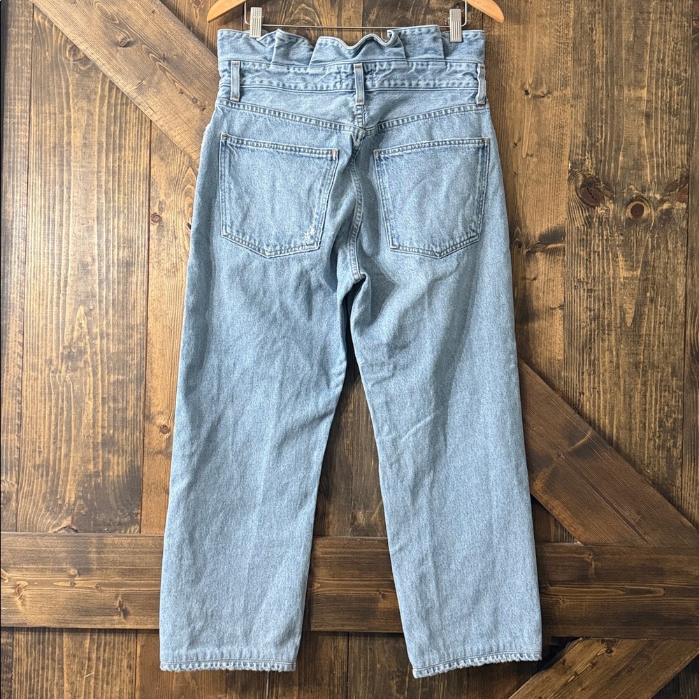 AGOLDE Lettuce Waistband Reworked High Rise Fitted 90s Jeans - Picture 5 of 15